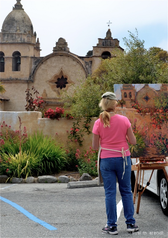 Painting the Mission at Carmel