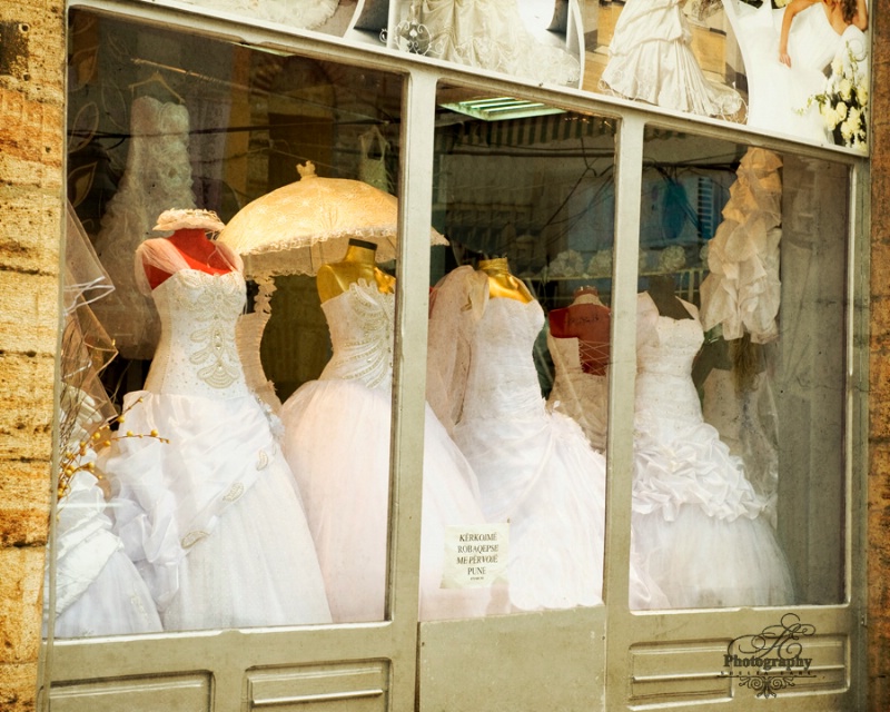 Wedding Dress Shopping@@Old Town Skopje, Macedonia