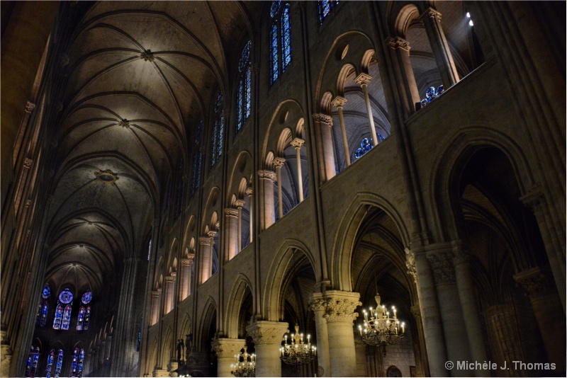 Inside Notre Dame, Paris 