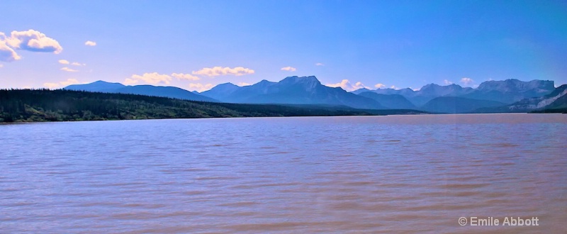 Canadian Rockies on the horizon