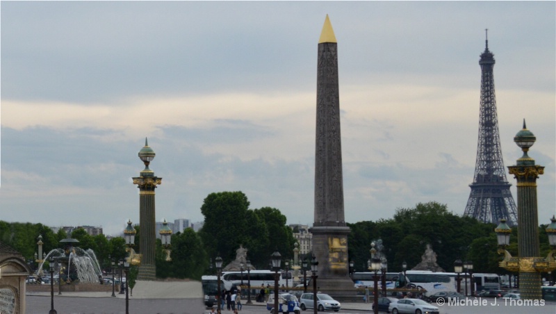 Obelisk, At Place de la Concorde, & Eiffel T