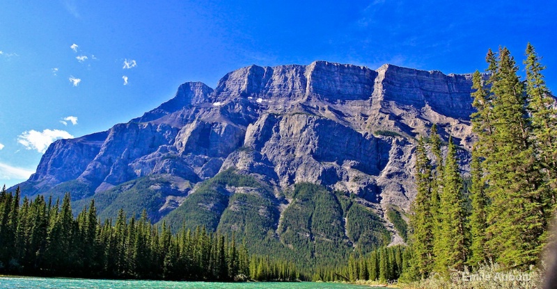 Mount Rundle "Mile high rock face"