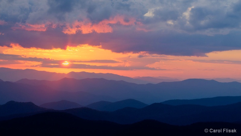 Cowee Mountains Sunset