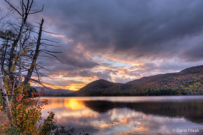 Reflection Pond Sunset ~ Shelburne, NH