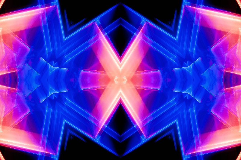 Seattle Light Abstract--Kaleidoscope #3
