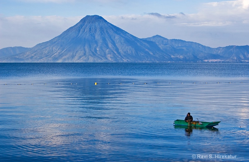 Fisherman in Lake Atitlan