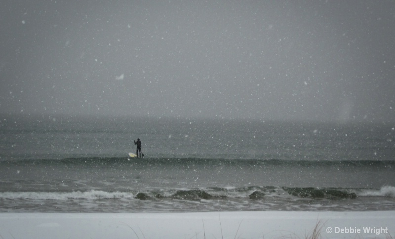 Surfer in the Storm