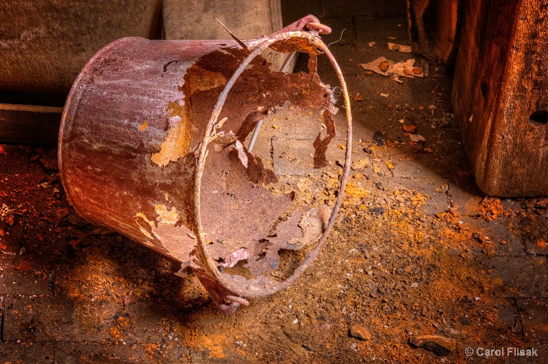 Rusty Bucket ~ Lonaconing Silk Mill