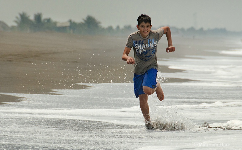 Running on the Beach