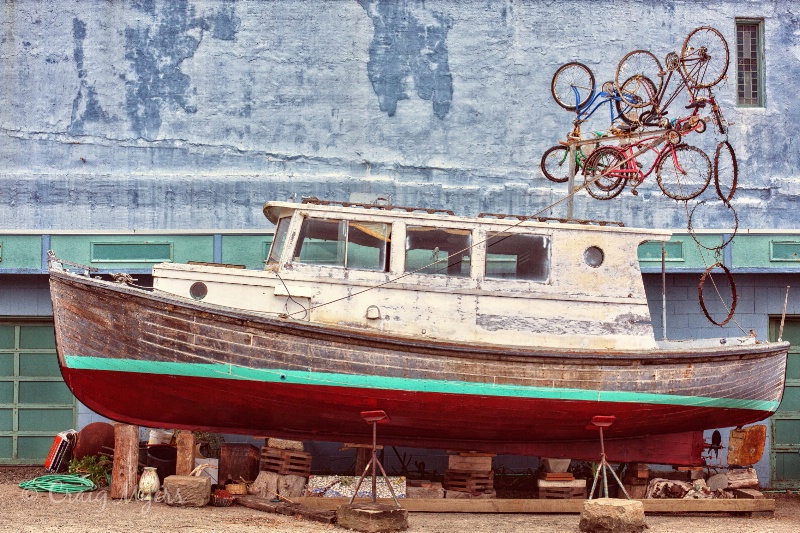 Boat with Bike Rack