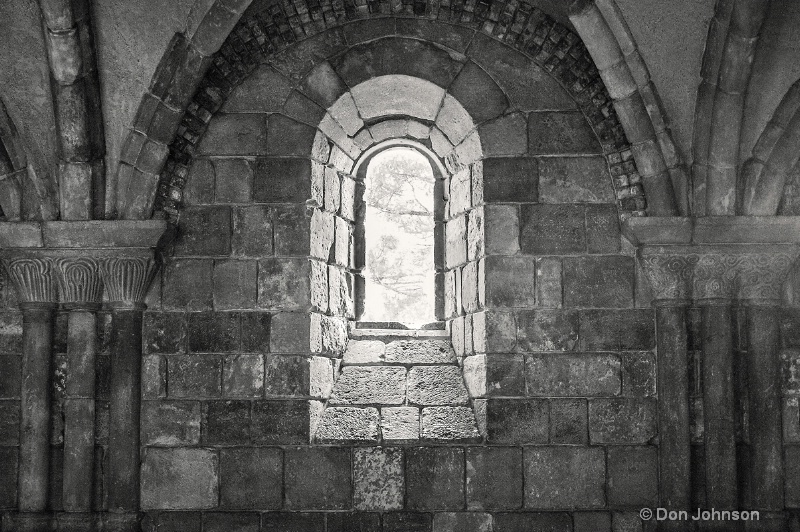 B&W Cloister Window