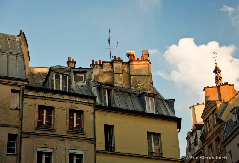 Buildings in Late Day Light, Paris