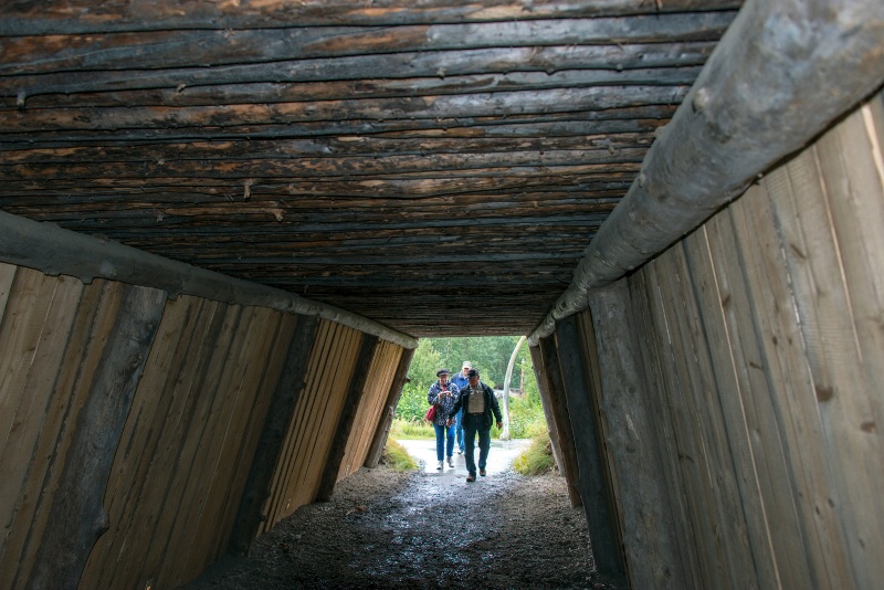 Many Alaskan homes were beneath the earth.