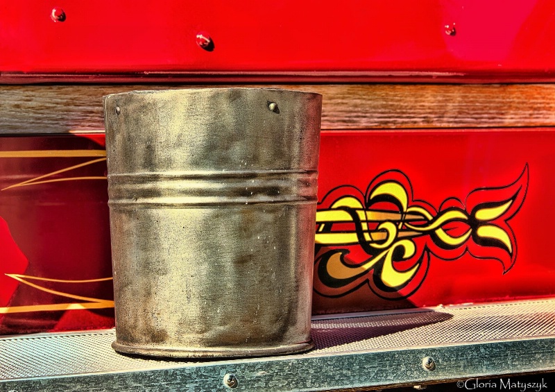 Fire bucket from a 1925 Antique fire engine