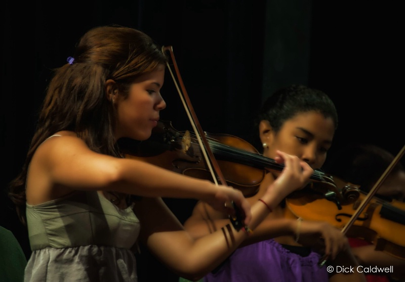 Violinists, Cuba National Symphony Orchestra