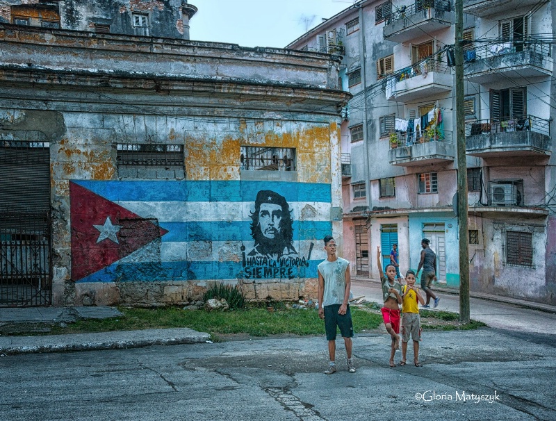 Political statement in Havana