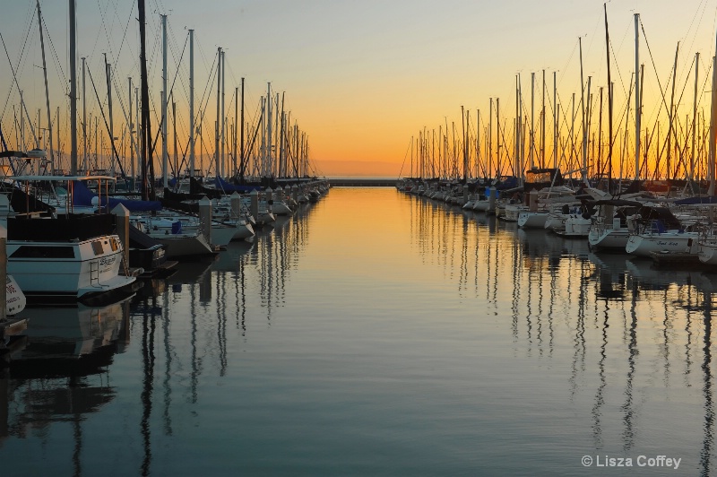 Sunrise in the marina