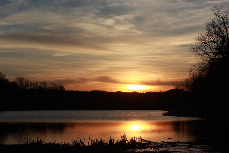 Sunset on the Dam