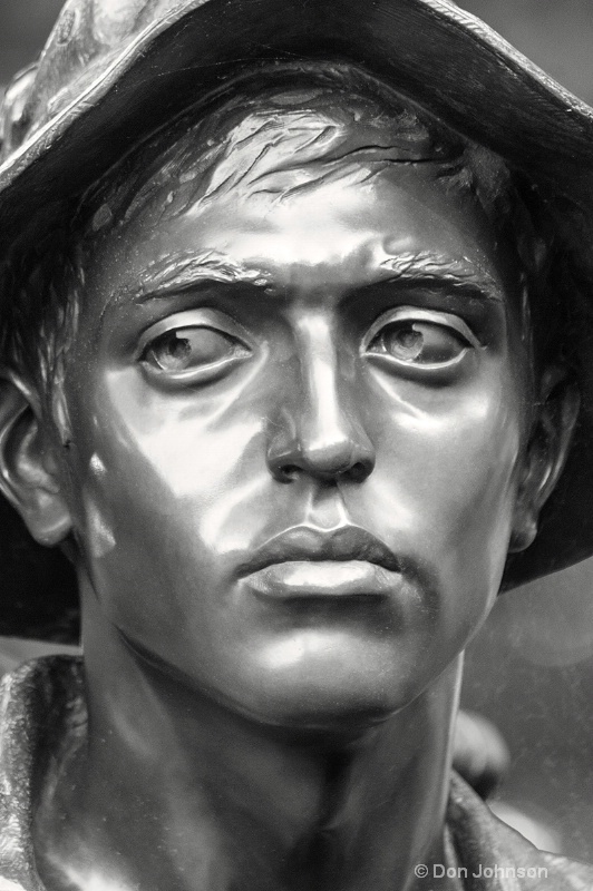 Vietnam War Memorial Soldier Portrait 