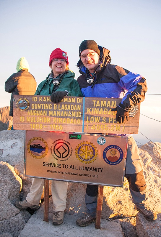 4095 metres - Koren and Mike - Mt Kinabalu