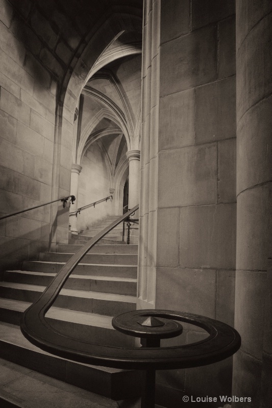 cathedralstairwellbw