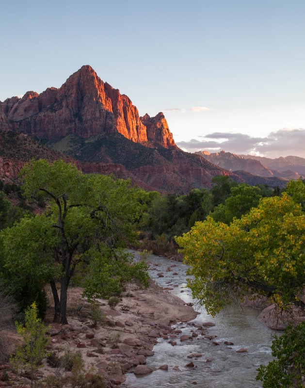 Sunset on the Watchman - Zion National Park