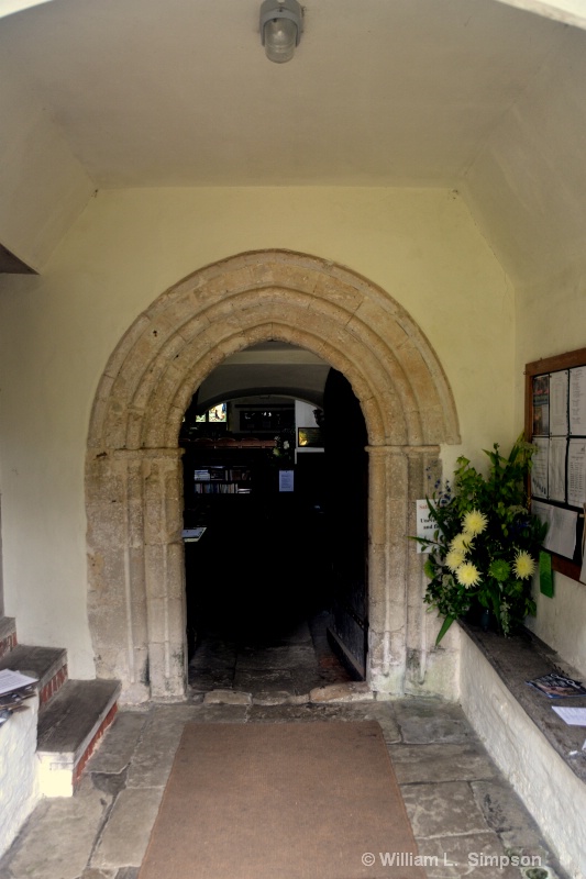 ENTRANCE TO A 900 YEAR OLD CHURCH