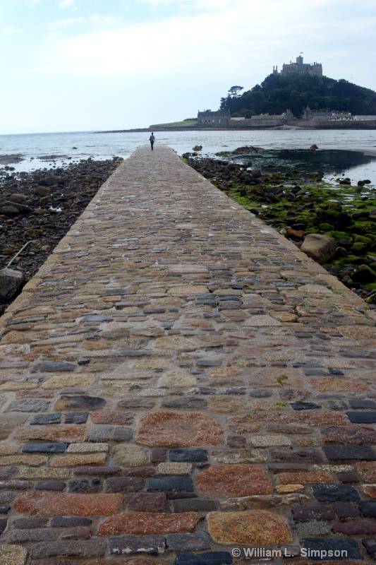 AT LOW TIDE, ONE CAN WALK TO THE ISLAND