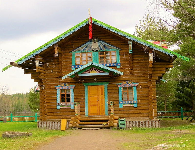 Typical North Russian Log Cabin