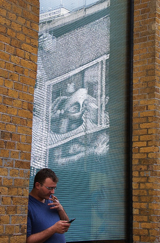 Window Graffiti Reflection 