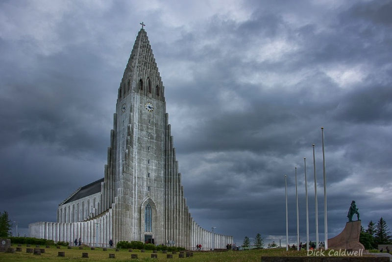 Hallgrimskirkja - exterior of the church Iceland