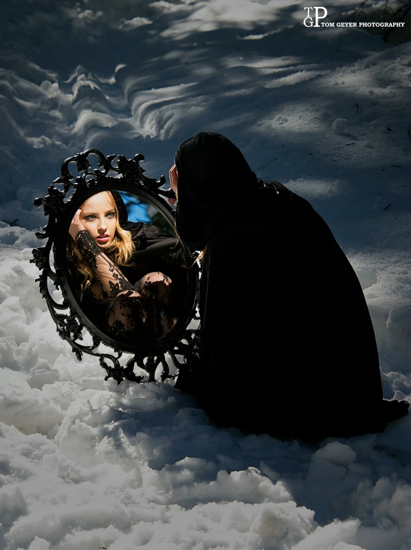 Mirror, mirror in  the snow..........