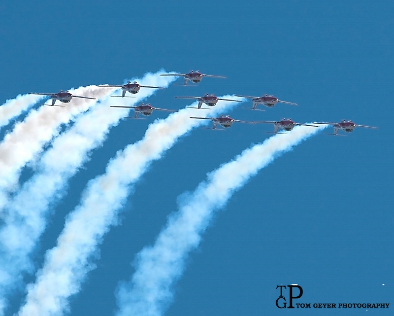 Canadian Snowbirds Over The Top