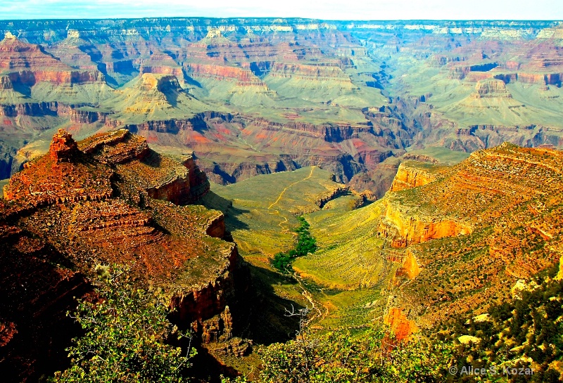 Colorful South Rim Grand Canyon