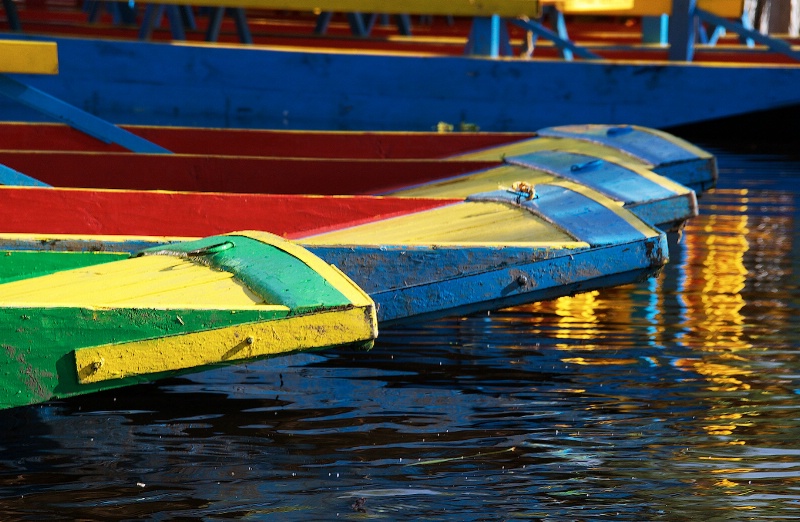 Colorfull Barges in Xochimilco