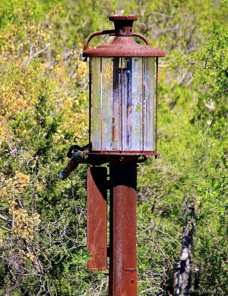 Old Glass Gasoline Pump