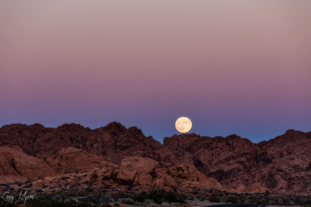 Moonrise, Valley of Fire