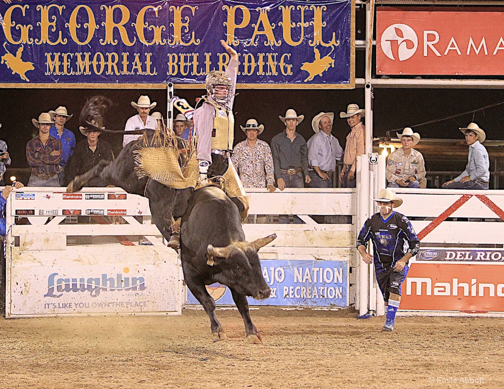 Perfect form at GPM bull riding