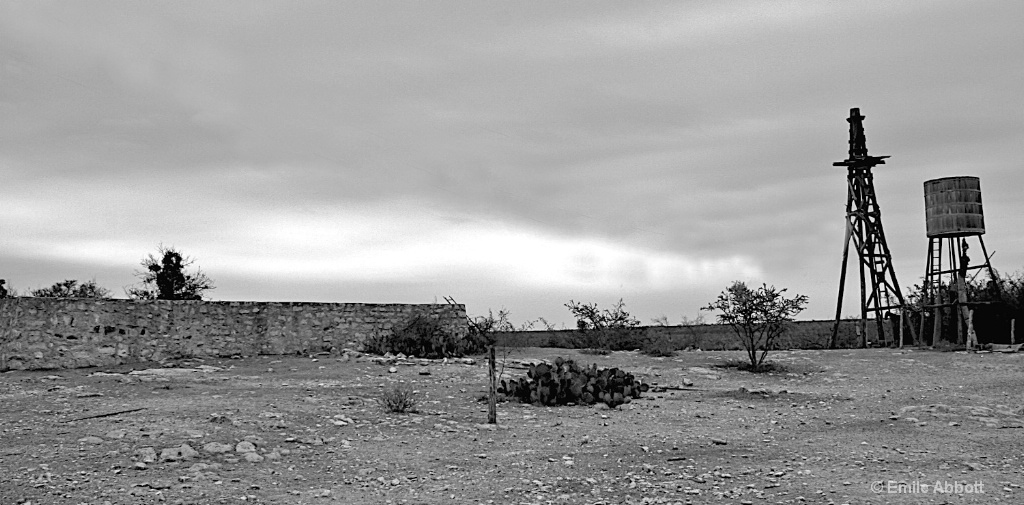 Two tanks and a headless windmill