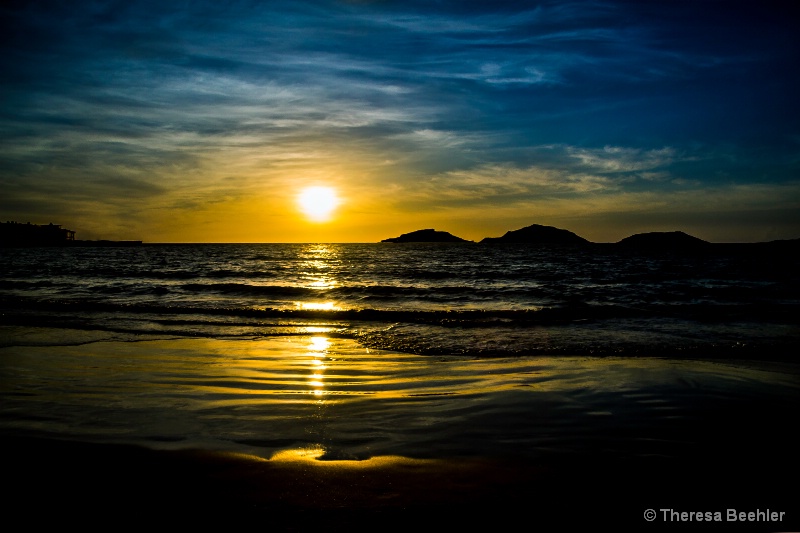The Three Islands of Mazatlan at sunset