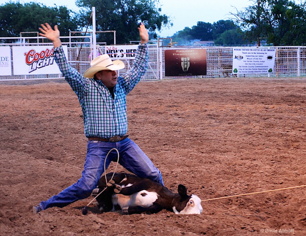 Calf Roping done