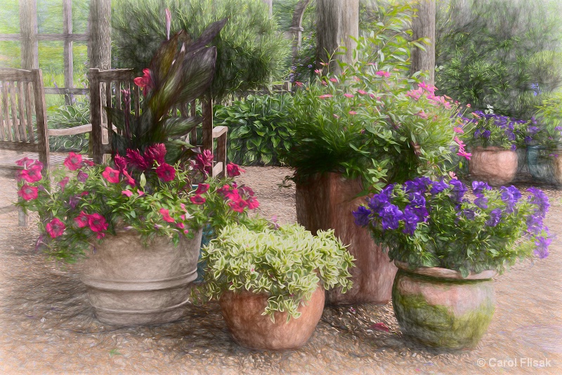 Painterly Garden Pots