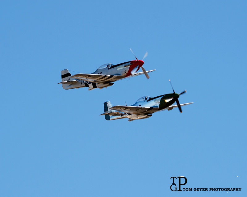 Pair of P-51's, Calif Capital AirShow
