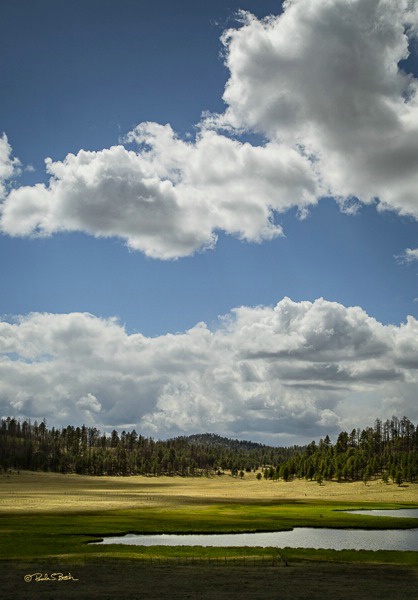 Clouds & Lake, Apache National Forest, AZ