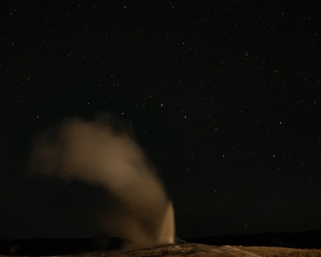 Old Faithful at Night