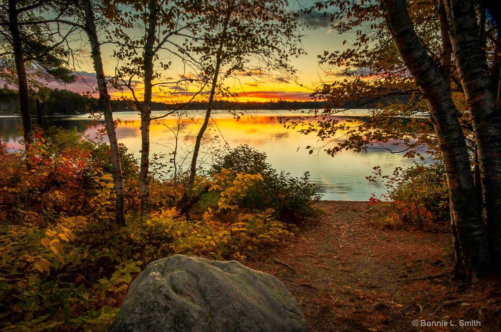 Fall Sunrise on Togue Pond