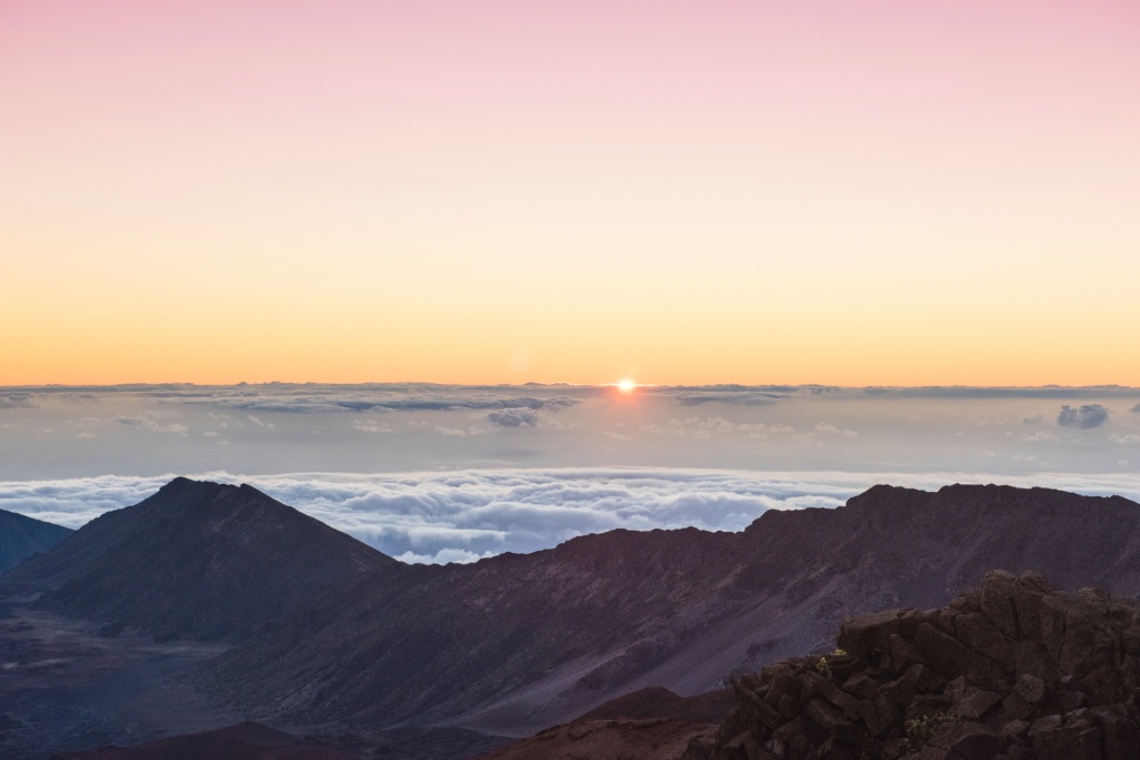 Sunrise at Haleakala Crater, Maui, Hawaii
