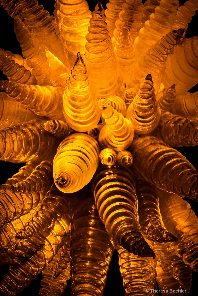 Touch of Gold - blown glass