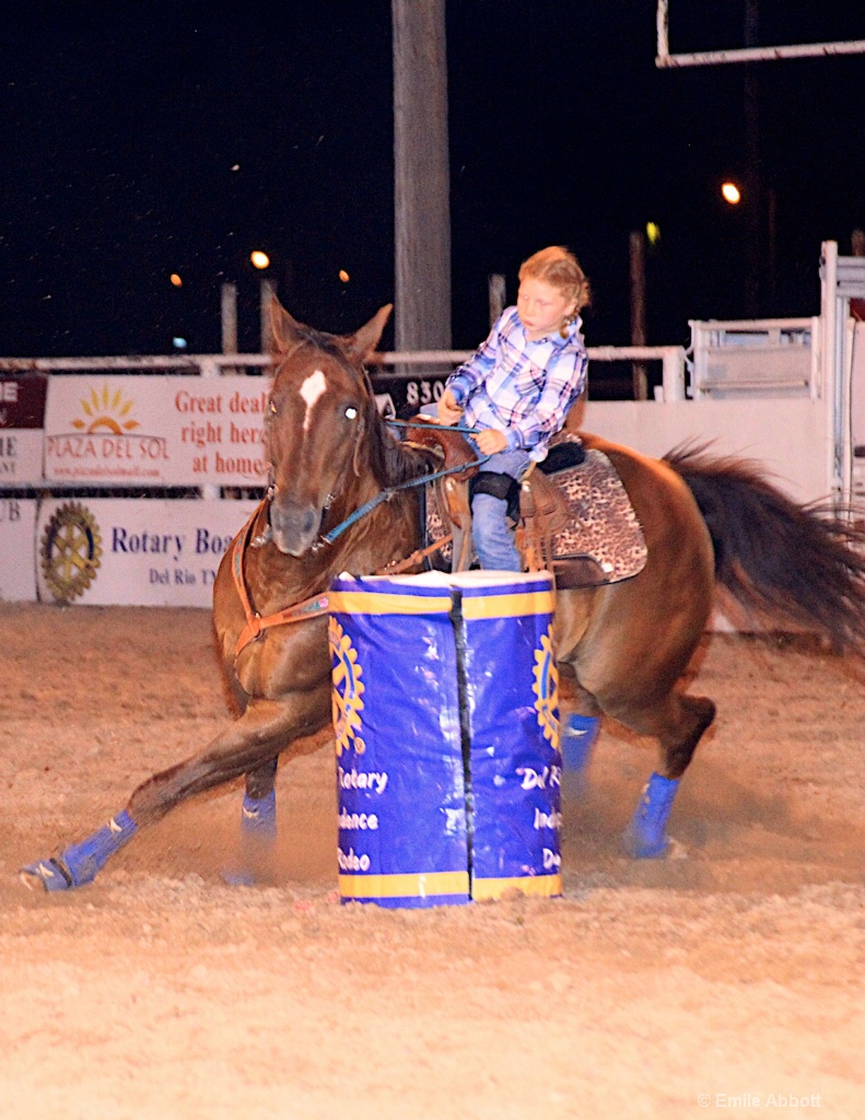 Young Barrel Racer