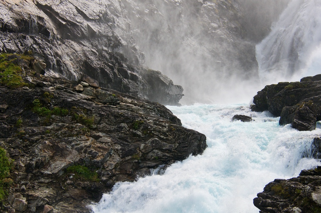 Beautiful Waterfall in Norway